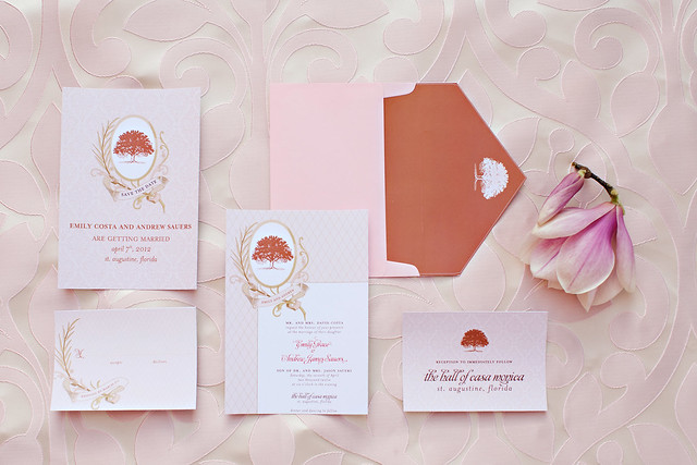 Magnolia Photo Shoot, Blush Printables Wedding Stationery