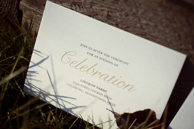 rustic elegance country chic reception card