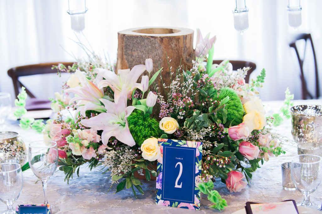 Watercolor Floral Wedding Table Number | Blush Paper Co.
