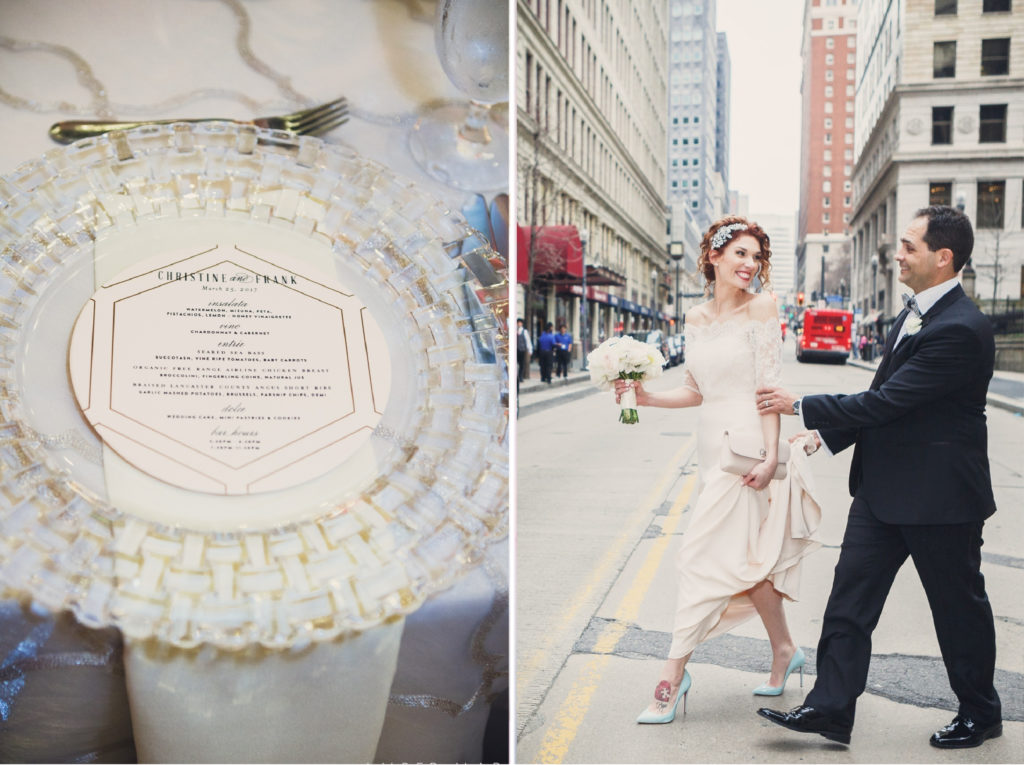 Pink and Gold Art Deco Wedding | Blush Paper Co.