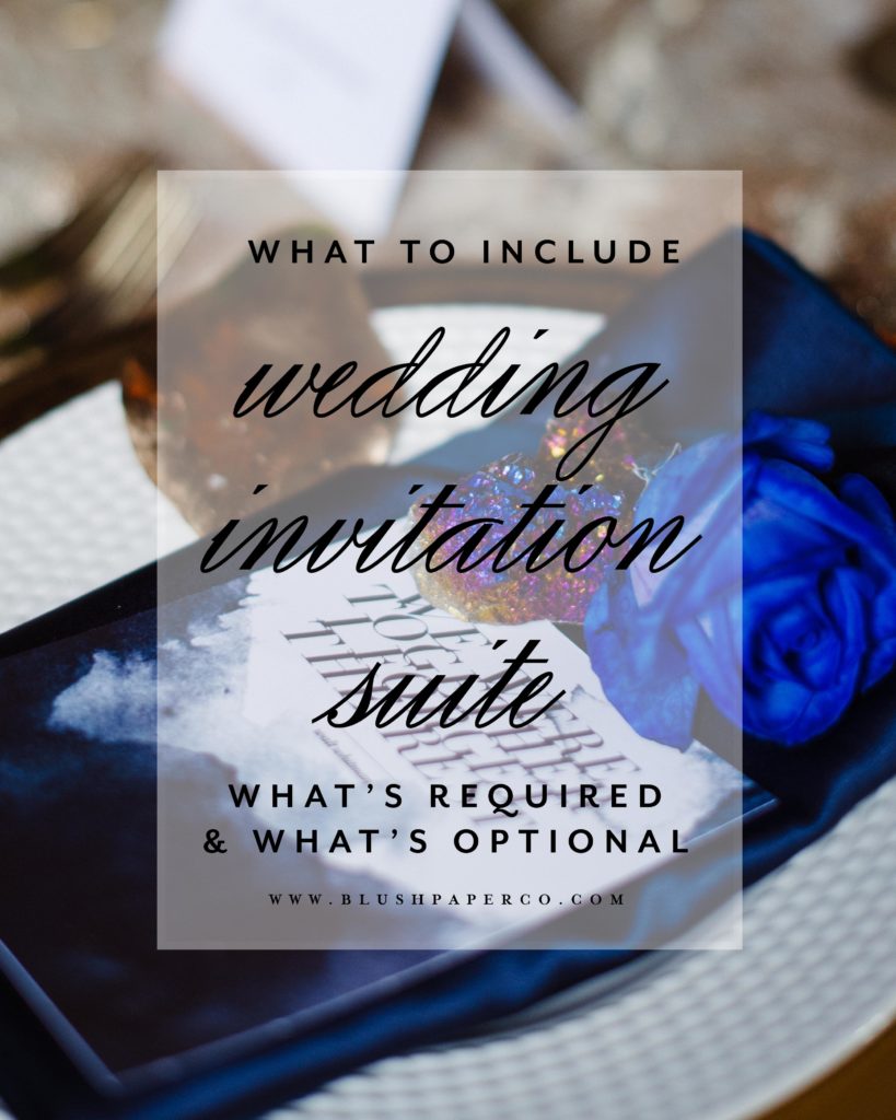 A Complete Wedding Invitation Checklist | Blush Paper Co.