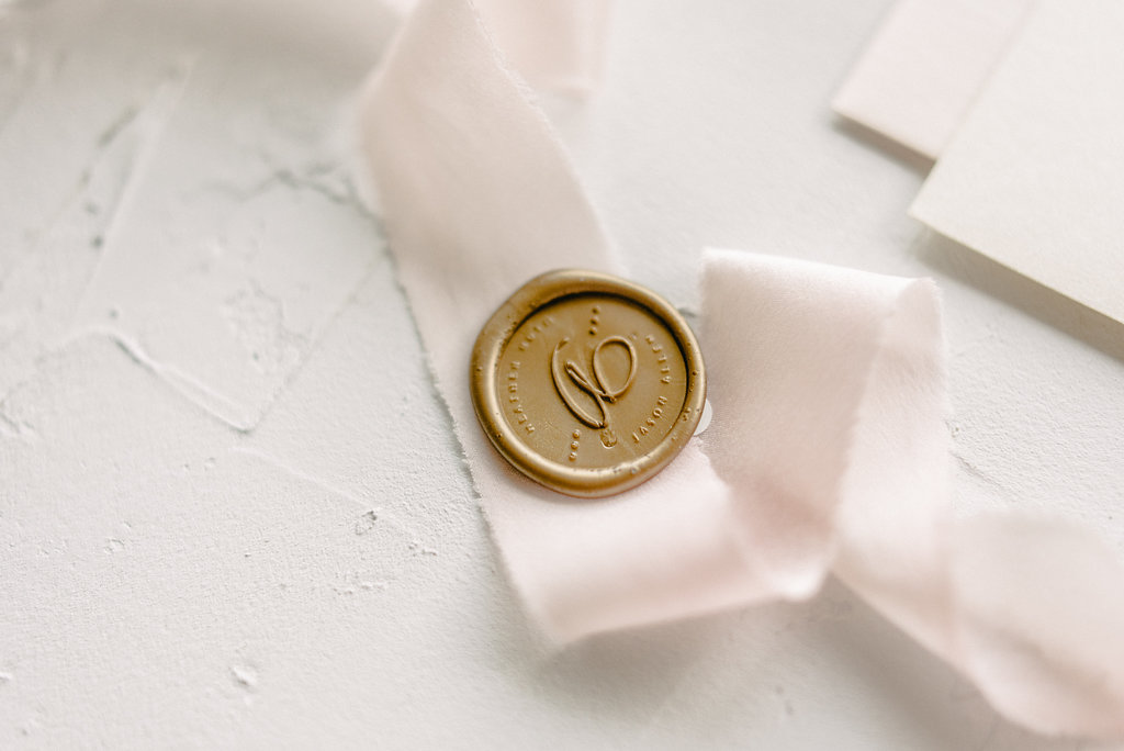 Custom Wedding Monogram Wax Seal | Blush Paper Co.