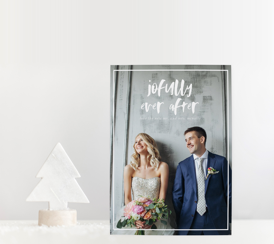 Newlywed Christmas Cards | Blush Paper Co.