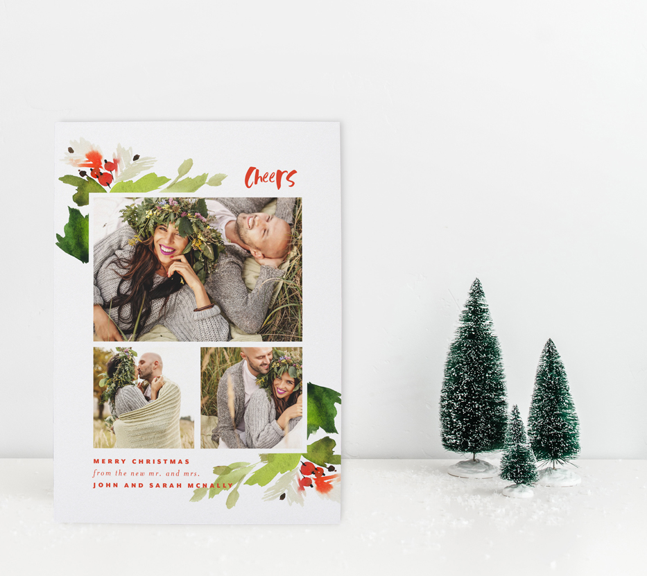 Newlywed Christmas Cards | Blush Paper Co.