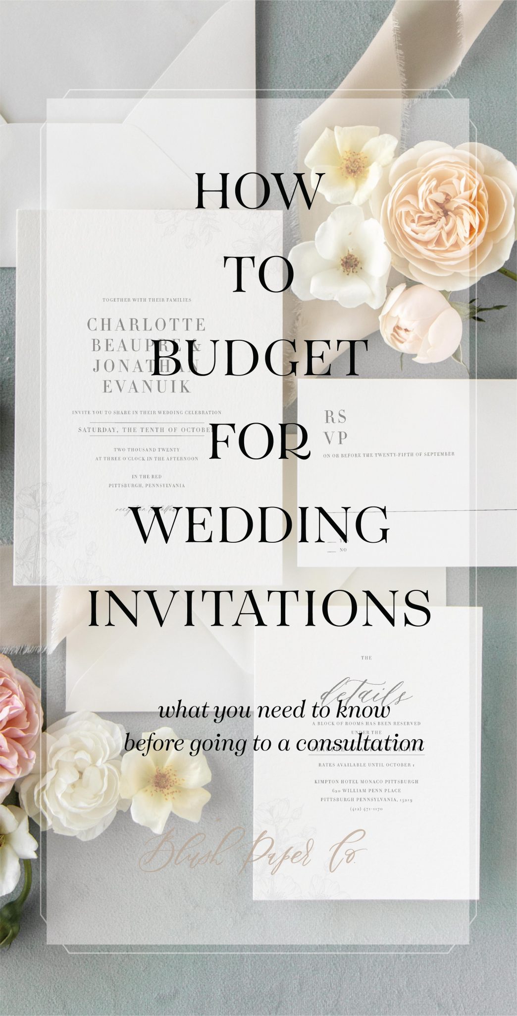 how much should i spend on wedding invitations? - blog.blushpaperco.com