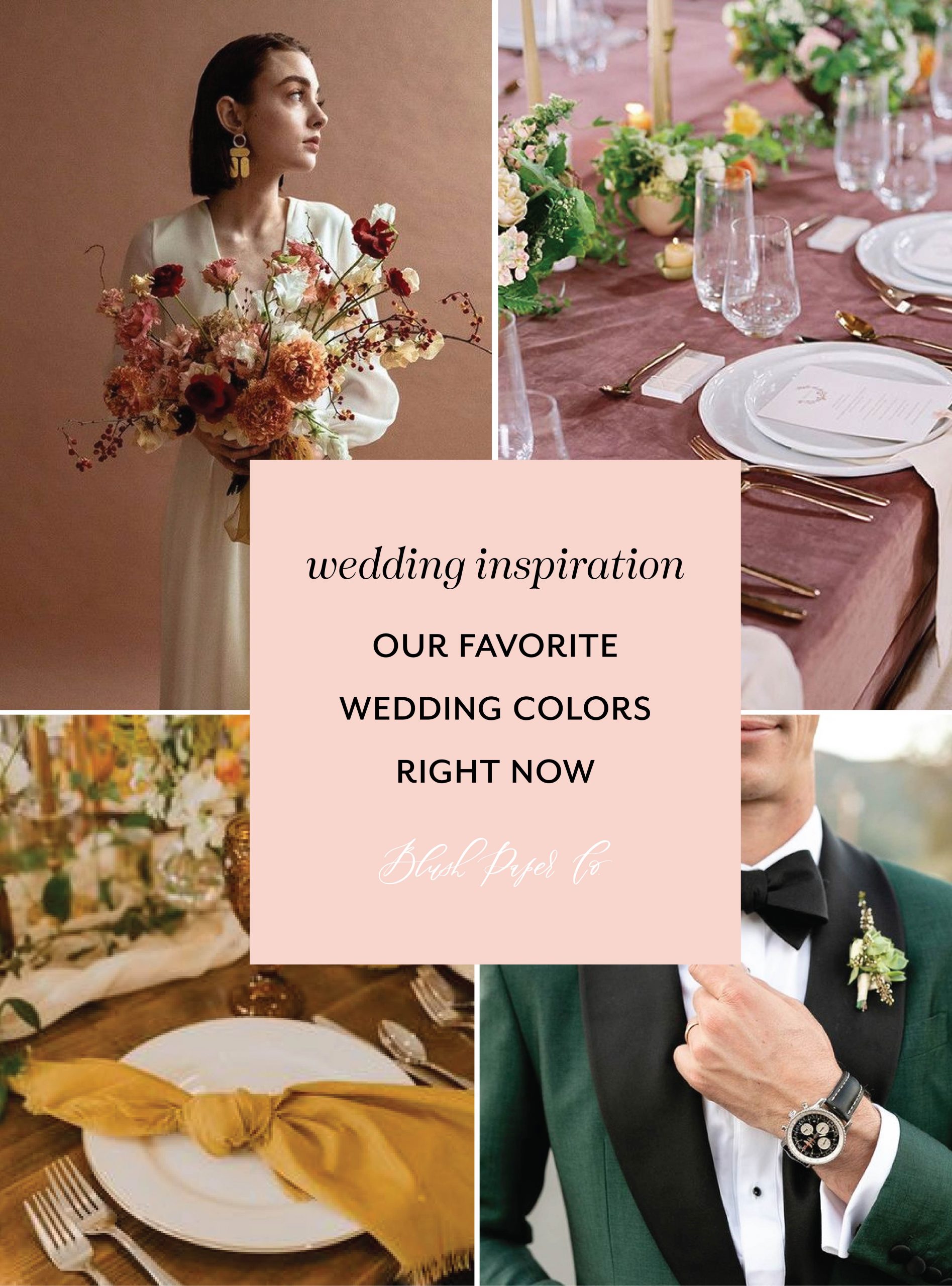 Top Wedding Color Trends for 2020