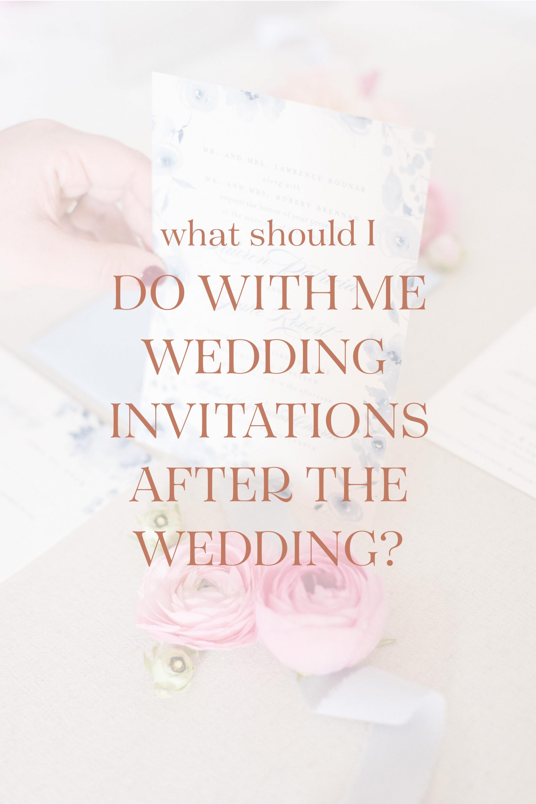 6 ways to preserve your wedding invitations