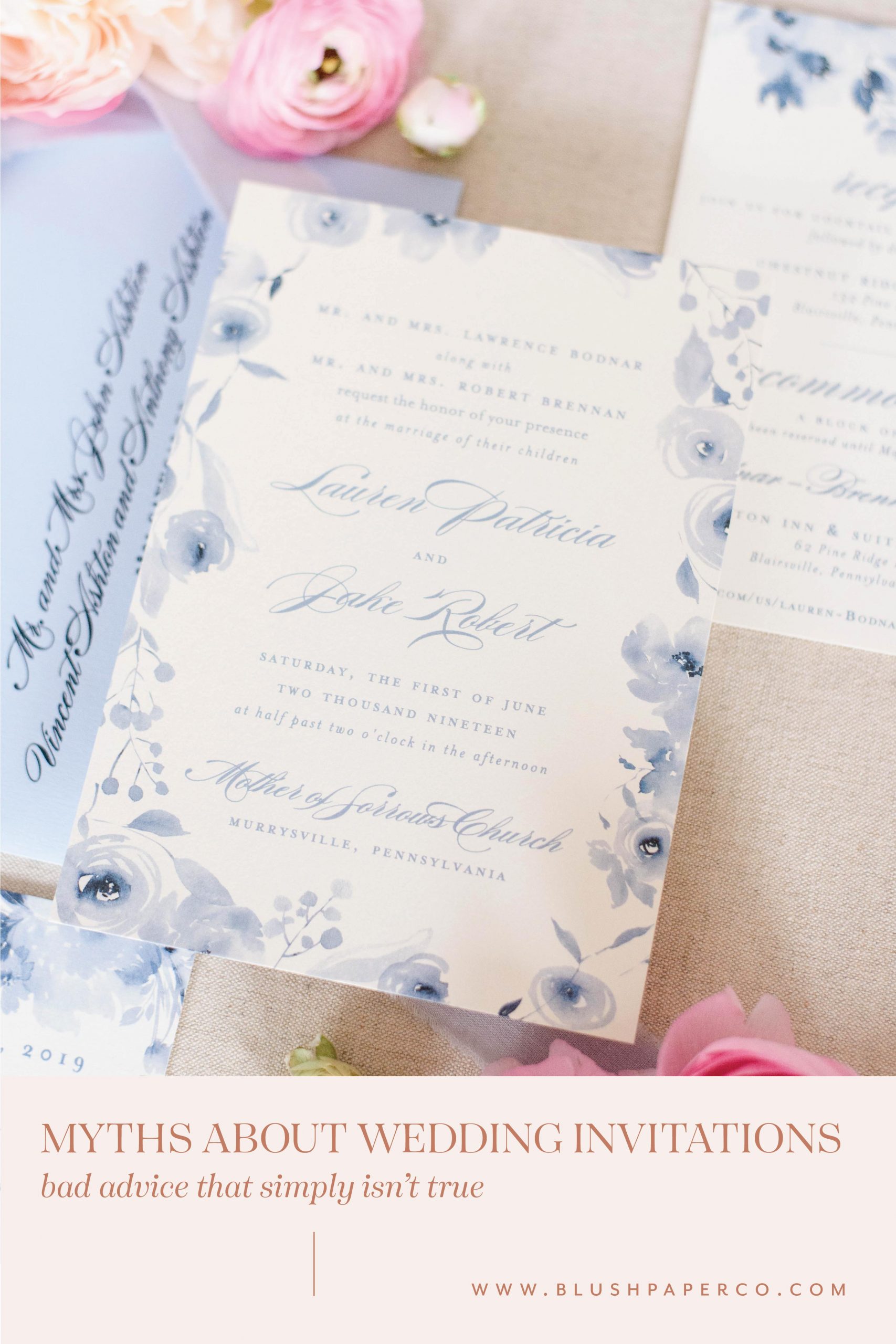3 myths about wedding invitations