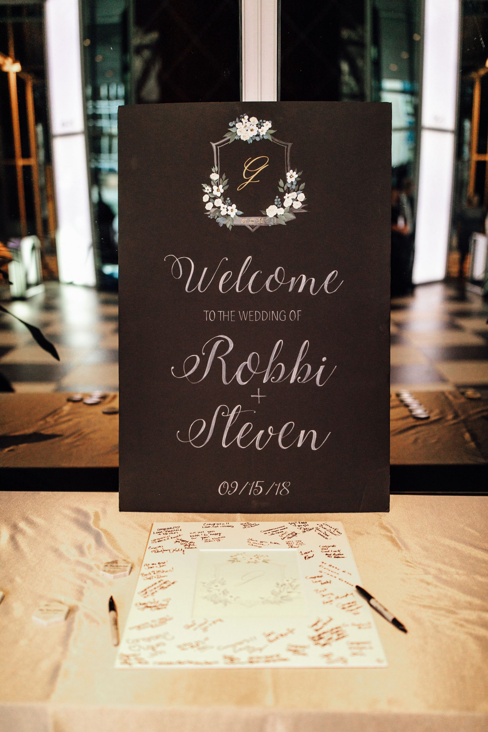 Monogram Welcome Signs