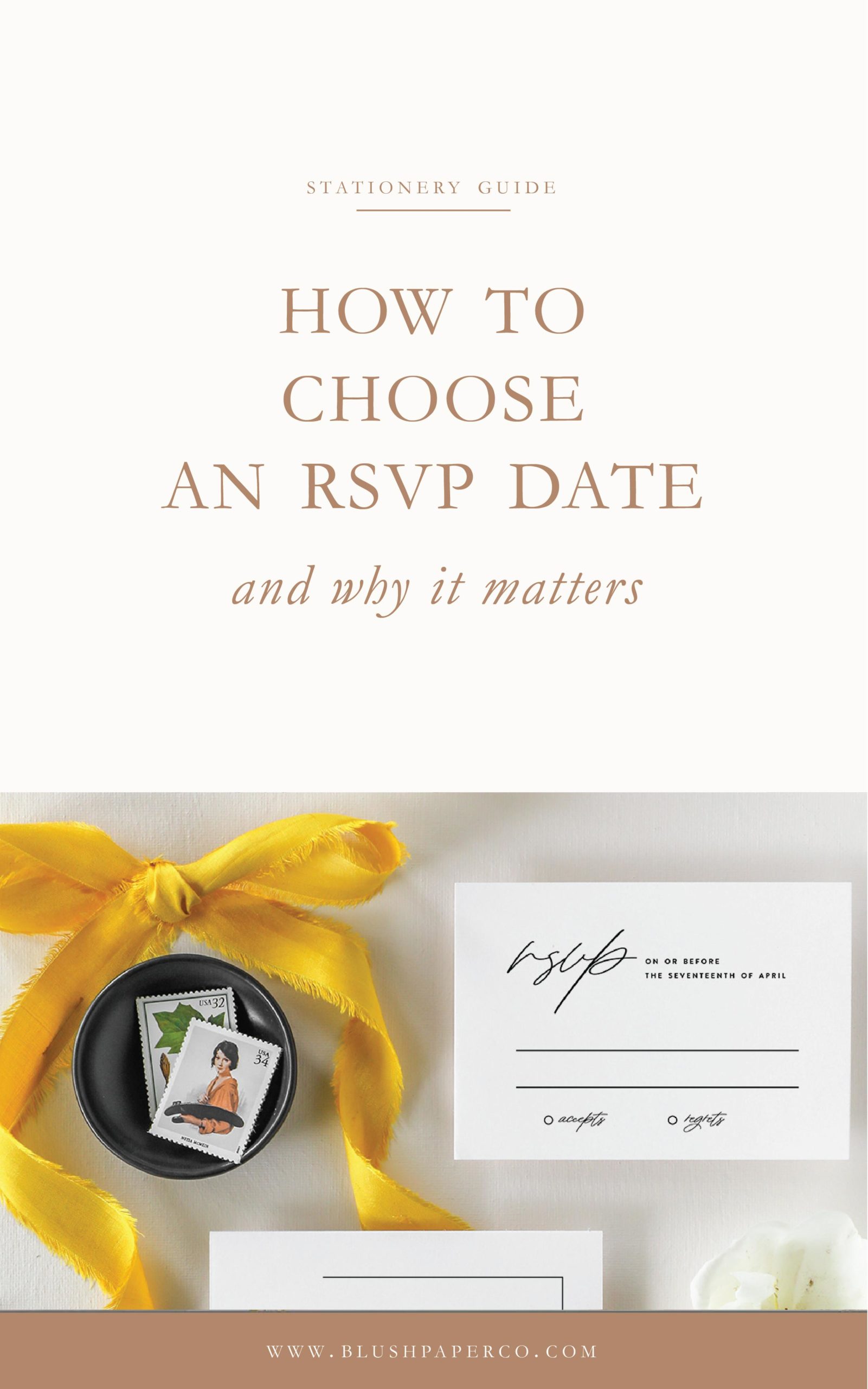 choosing an RSVP date for your wedding