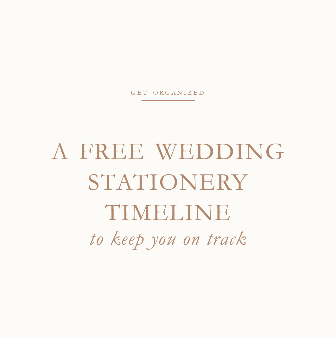 Stationery Timeline with Blush Paper Co.