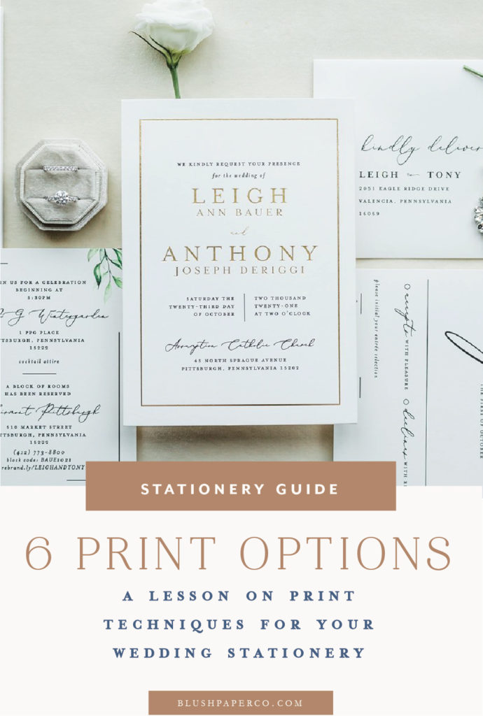 6 Print Methods For Wedding Invitations - Blog.blushpaperco.com