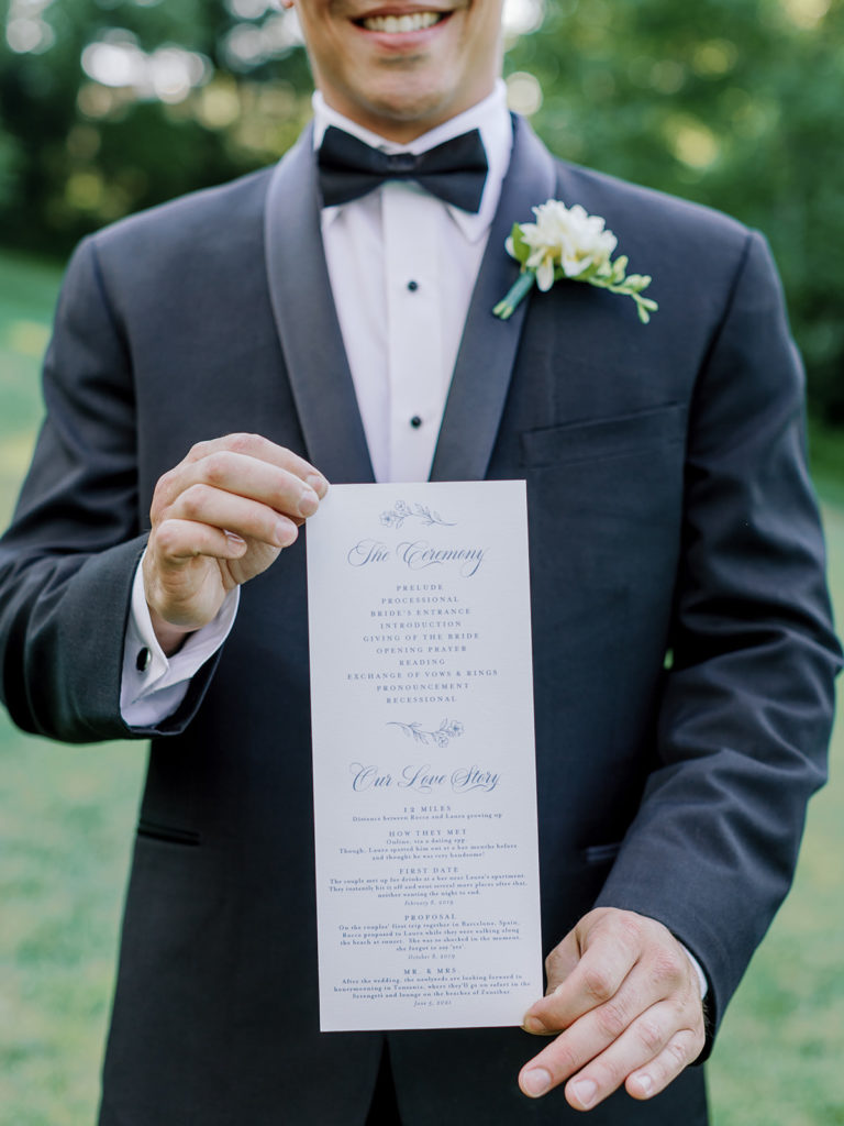 Wedding Ceremony Programs by Blush Paper Co.