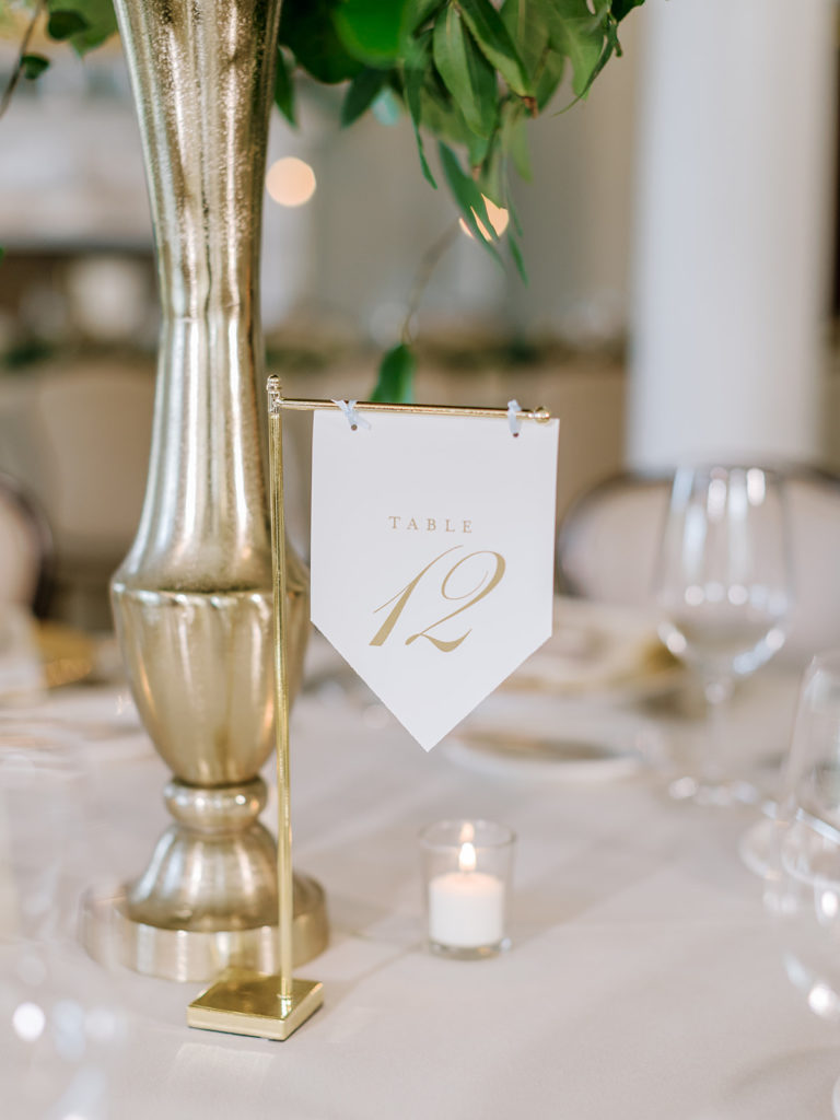 Wedding Table Number by Blush Paper Co.